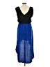 Sauci Color Block Blue Casual Dress Size L - photo 2