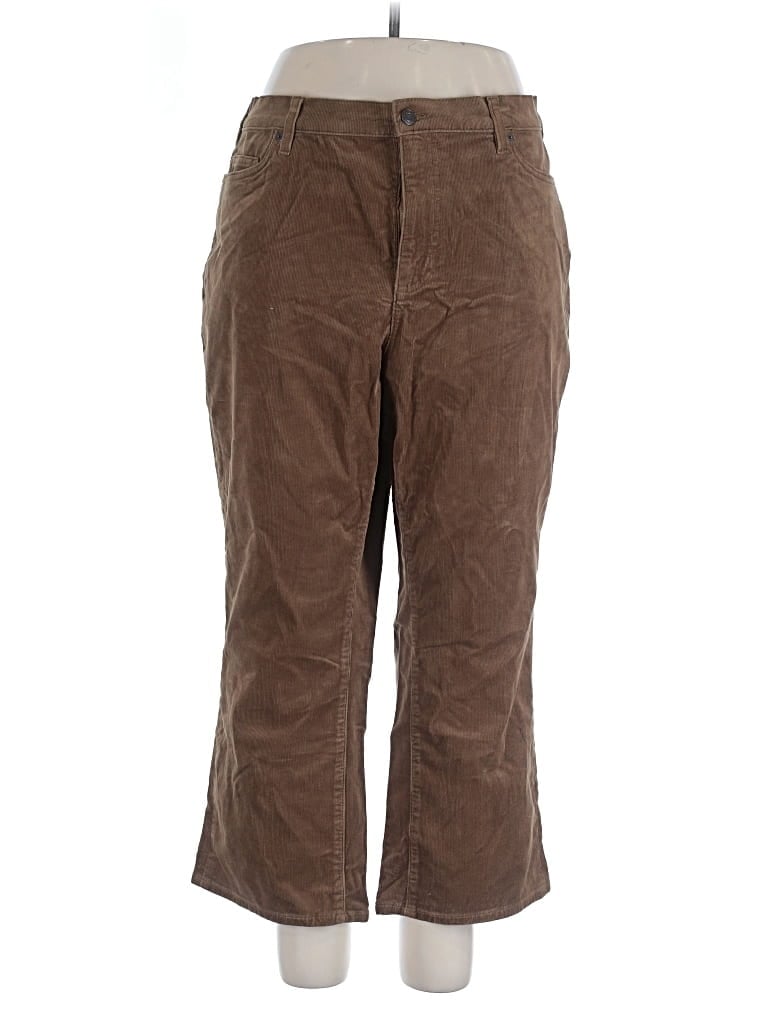 Pre-owned Lands' End Casual Pants In Brown
