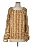 Andree by UNIT 100% Rayon Gold Long Sleeve Blouse Size L - photo 1