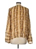 Andree by UNIT 100% Rayon Gold Long Sleeve Blouse Size L - photo 2