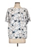 41Hawthorn 100% Polyester Silver Short Sleeve Blouse Size L - photo 1