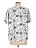 41Hawthorn 100% Polyester Silver Short Sleeve Blouse Size L - photo 2