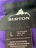 Burton 100% Nylon Stripes Green Snow Jacket Size L (youth) - photo 3