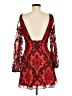 Free People 100% Polyester Red Cocktail Dress Size 6 - photo 2