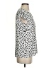Les Amis 100% Polyester Ivory Short Sleeve Blouse Size S - photo 4