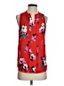 41Hawthorn 100% Polyester Red Sleeveless Blouse Size S - photo 1