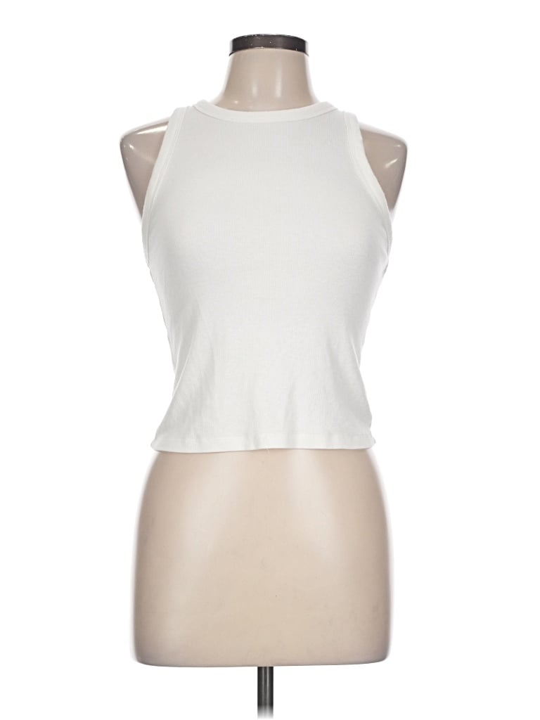 Pre-owned A New Day Tank Top Ivory Halter Neckline Tops
