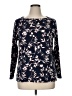 Chico's 100% Pima Cotton Floral Blue Pullover Sweater Size XL - photo 1