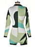 The Copper Closet 100% Viscose Graphic Green Romper Size S - photo 2