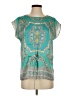 Violet & Claire 100% Polyester Teal Sleeveless Blouse Size S - photo 1
