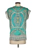 Violet & Claire 100% Polyester Teal Sleeveless Blouse Size S - photo 2