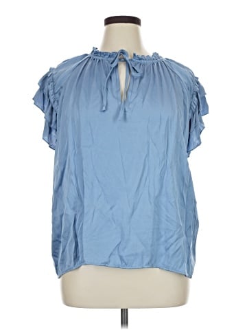 Karen Kane Short Sleeve Blouse (view 1)