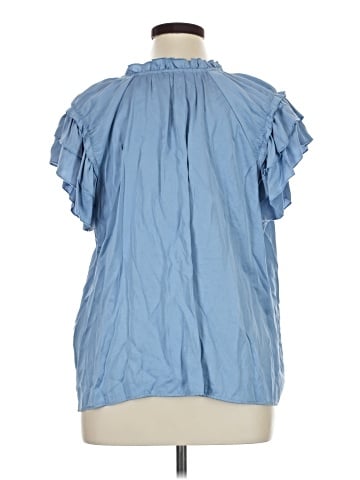 Karen Kane Short Sleeve Blouse (view 2)
