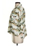 Zara Print Green 3/4 Sleeve Button-Down Shirt Size S - photo 5