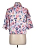 Unbranded Print Pink Short Sleeve Blouse Size L (estimated) - photo 2