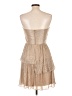 Max and Cleo Metallic Tan Cocktail Dress Size 10 - photo 2