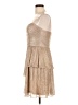 Max and Cleo Metallic Tan Cocktail Dress Size 10 - photo 5