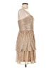 Max and Cleo Metallic Tan Cocktail Dress Size 10 - photo 4