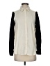 POPSUGAR 100% Polyester Color Block Ivory Long Sleeve Blouse Size XS - photo 1