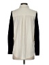 POPSUGAR 100% Polyester Color Block Ivory Long Sleeve Blouse Size XS - photo 2