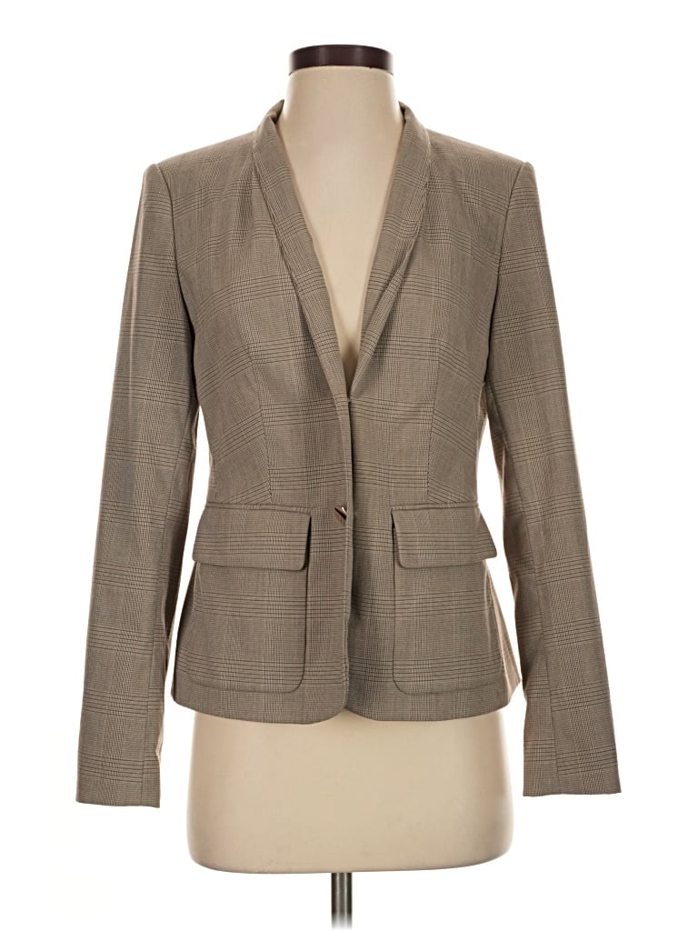 Pre-owned Calvin Klein Blazer Jacket In Tan