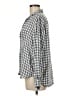 Frank & Eileen 100% Modal Checkered-gingham Gray Long Sleeve Blouse Size M - photo 5