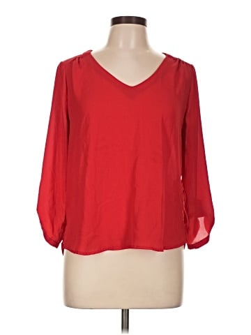 Lily White 3/4 Sleeve Blouse (view 1)