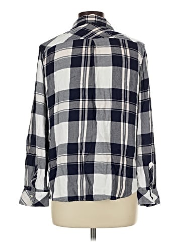 Cosmic Blue Love Long Sleeve Button-Down Shirt (view 2)
