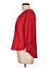 Lily White Red 3/4 Sleeve Blouse Size L - photo 5