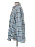 Unbranded 100% Polyester Plaid Blue Long Sleeve Blouse Size L - photo 5