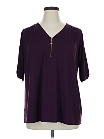 Perseption Concept Short Sleeve Blouse (view 1)