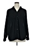 Maurices Solid Black Long Sleeve Button-Down Shirt Size 16 (1) - photo 1