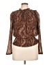 J by Joie Brown Long Sleeve Blouse Size XL - photo 1