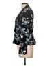 Rebecca Taylor Floral Black Blazer Size 10 - photo 5