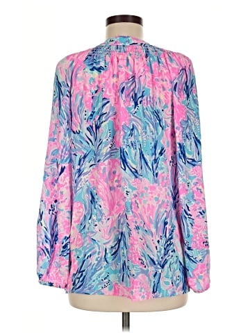 Lilly Pulitzer Long Sleeve Silk Top (view 2)
