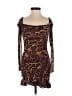 AFRM Animal Print Brown Cocktail Dress Size XS - photo 1