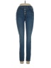 Express Solid Blue Jeans Size 4 r - photo 1