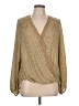 Max Studio Tan Long Sleeve Blouse Size L - photo 1
