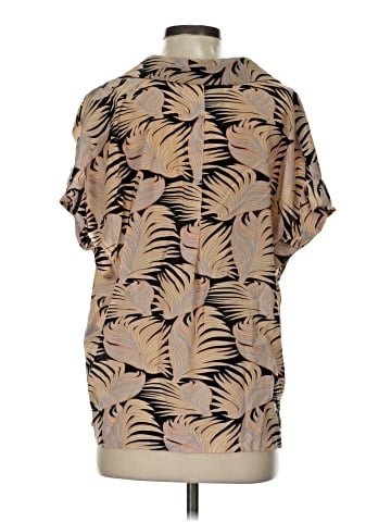 No.6 Store Short Sleeve Silk Top (view 2)