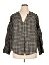Primark Houndstooth Black 3/4 Sleeve Blouse Size 14 - photo 1