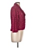 Tabitha Floral Pink Burgundy 3/4 Sleeve Top Size 10 - photo 4