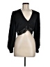 Open Edit 100% Polyester Black Long Sleeve Blouse Size M - photo 1