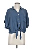 FRYE 100% Polyester Blue 3/4 Sleeve Blouse Size M - photo 1