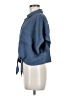 FRYE 100% Polyester Blue 3/4 Sleeve Blouse Size M - photo 5