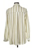Unbranded 100% Polyester Stripes Yellow Green Long Sleeve Blouse Size M - photo 2