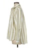 Unbranded 100% Polyester Stripes Yellow Green Long Sleeve Blouse Size M - photo 5