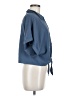 FRYE 100% Polyester Blue 3/4 Sleeve Blouse Size M - photo 4