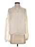 Maven West 100% Cupro Ivory Long Sleeve Blouse Size XS - photo 1