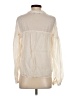 Maven West 100% Cupro Ivory Long Sleeve Blouse Size XS - photo 2