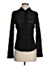 August Silk Black Long Sleeve Blouse Size S - photo 1